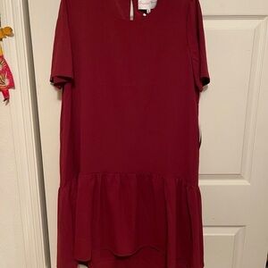 NWT DARK CRANBERRY HI LO DRESS​​